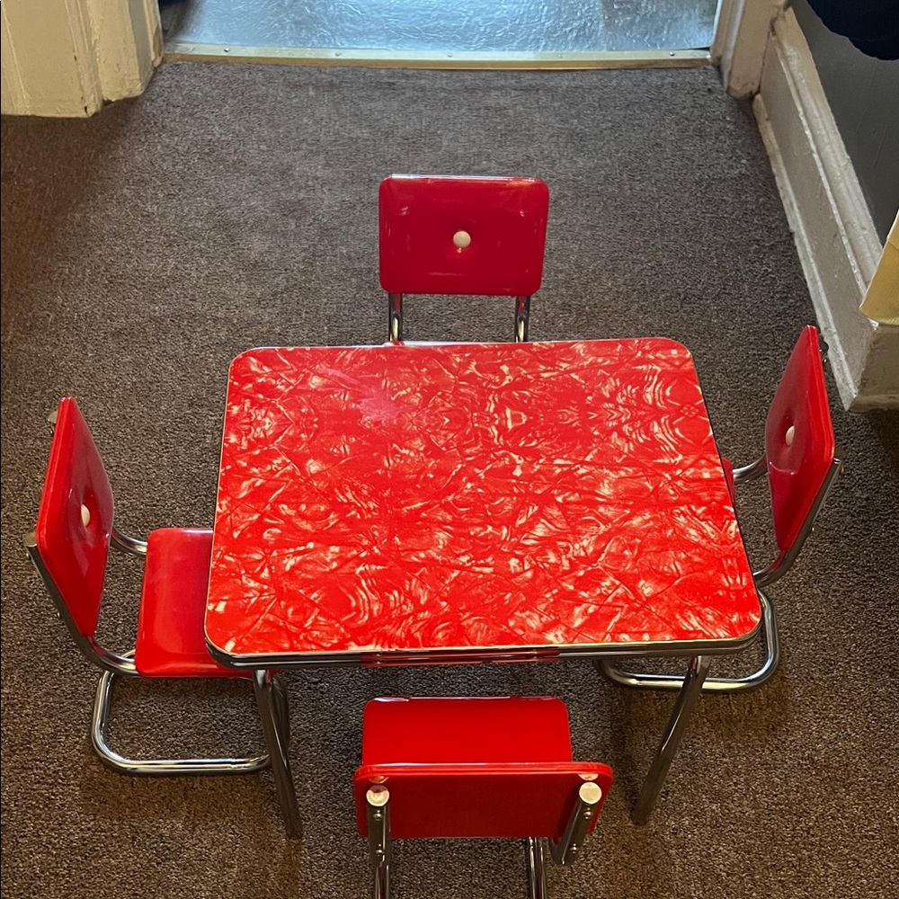 Complete set of doll table